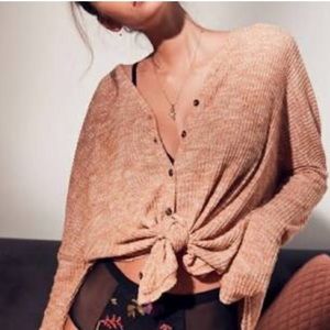 Out from under urban outfitters oversized waffle knit top size small